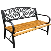 LEAN 29326 Zahradní lavice s opěradlem 118 × 51,5 × 87 cm