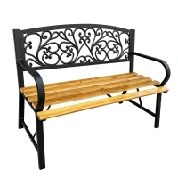 LEAN 29326 Zahradní lavice s opěradlem 118 × 51,5 × 87 cm