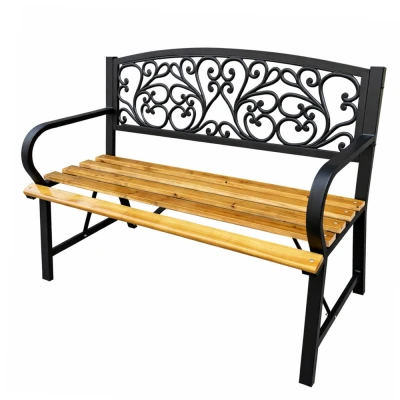LEAN 29326 Zahradní lavice s opěradlem 118 × 51,5 × 87 cm