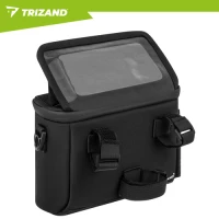 Trizand 27339 Brašna na kolo s držákem telefonu, voděodolná, 4 L, černá