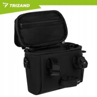 Trizand 27339 Brašna na kolo s držákem telefonu, voděodolná, 4 L, černá
