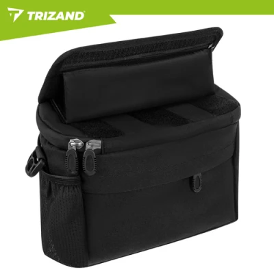 Trizand 27339 Brašna na kolo s držákem telefonu, voděodolná, 4 L, černá