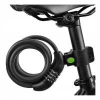Trizand 27338 Zámek na kolo s číselným kódem 120 cm, černý