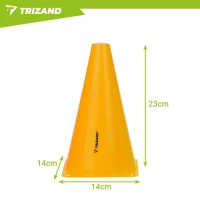 Trizand 27350 Plastové tréningové kužele, sada 10 ks