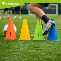 Trizand 27350 Plastové tréningové kužele, sada 10 ks