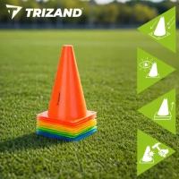 Trizand 27350 Plastové tréningové kužele, sada 10 ks