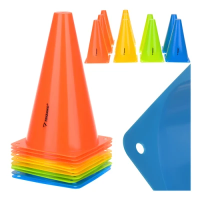 Trizand 27350 Plastové tréningové kužele, sada 10 ks