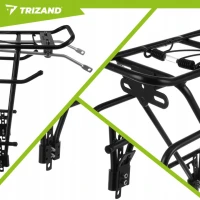 Trizand 27590 Zadný nosič na bicykel, nosnosť 25 kg, čierny