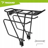 Trizand 27590 Zadný nosič na bicykel, nosnosť 25 kg, čierny