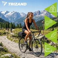 Trizand 27590 Zadný nosič na bicykel, nosnosť 25 kg, čierny