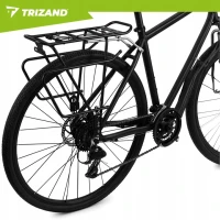 Trizand 27590 Zadný nosič na bicykel, nosnosť 25 kg, čierny