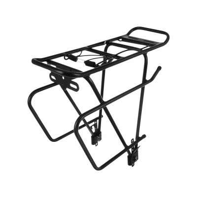 Trizand 27590 Zadný nosič na bicykel, nosnosť 25 kg, čierny