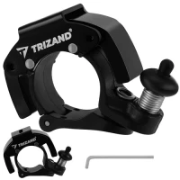 Trizand 27561 Mechanický zvonek na kolo 7,5 x 4,5 x 2 cm, 100 dB, černý