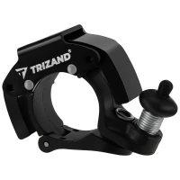 Trizand 27561 Mechanický zvonek na kolo 7,5 x 4,5 x 2 cm, 100 dB, černý