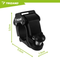 Trizand 27561 Mechanický zvonek na kolo 7,5 x 4,5 x 2 cm, 100 dB, černý