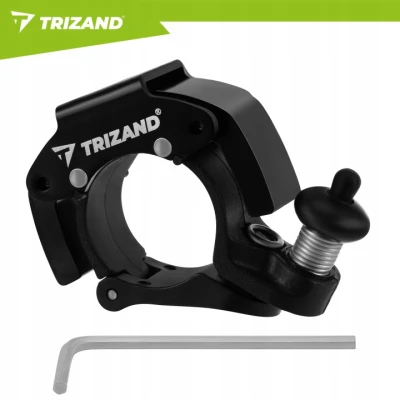 Trizand 27561 Mechanický zvonek na kolo 7,5 x 4,5 x 2 cm, 100 dB, černý
