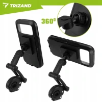 Trizand 27618 Držák telefonu na kolo, voděodolný, 360°, černý
