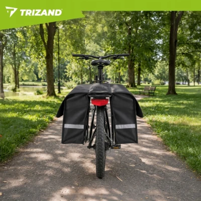 Trizand 27354 Brašna na nosič kola 28 L, voděodolná, černá