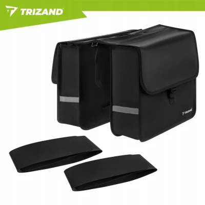 Trizand 27354 Brašna na nosič kola 28 L, voděodolná, černá
