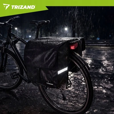 Trizand 27354 Brašna na nosič kola 28 L, voděodolná, černá