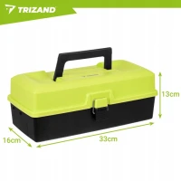 Trizand 27415 Rybářský kufřík 33 cm, 2 police, 10 přihrádek 