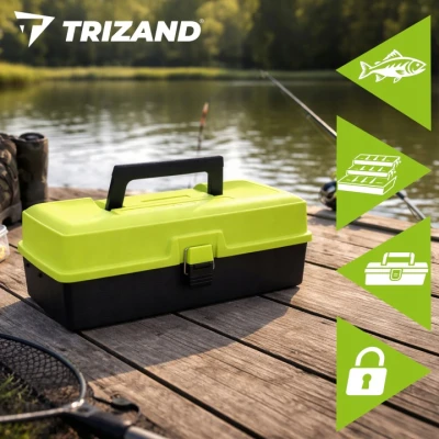 Trizand 27415 Rybářský kufřík 33 cm, 2 police, 10 přihrádek 