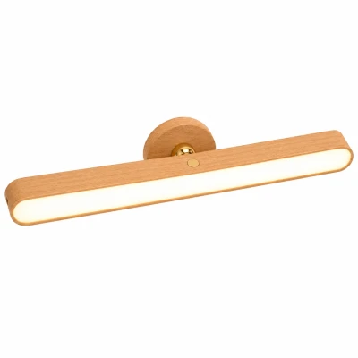 Verk 12422 Magnetická LED lampička s dotykovým ovládáním, USB-C, dřevěný dekor