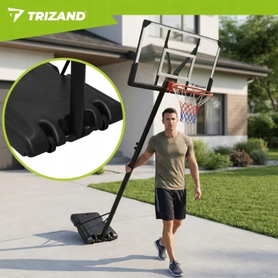 Trizand 27365 Nastavitelný basketbalový koš 192 - 362 cm