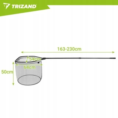 Trizand 27464 Teleskopický rybářský podběrák 162,5 - 230 cm