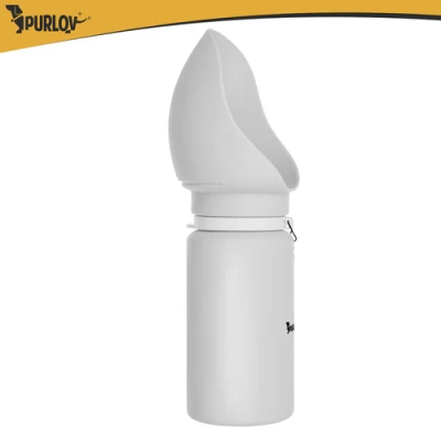 Purlov 27234 Láhev pro psy skládací 550 ml, šedá