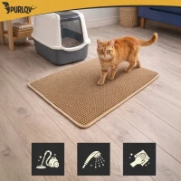 Purlov 27767 Podložka pod kočičí toaletu 75 x 55 cm, béžová