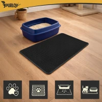 Purlov 27769 Podložka pod kočičí toaletu 75 x 55 cm, černá