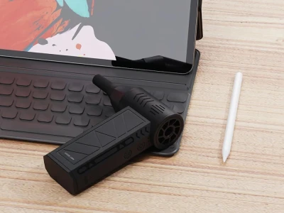 Verk 11525 Přenosný vysokorychlostní foukač, 5000 mAh, černý