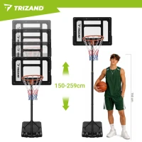 Trizand 27364 Nastaviteľný basketbalový kôš 259 cm