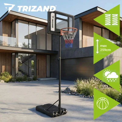 Trizand 27364 Nastaviteľný basketbalový kôš 259 cm