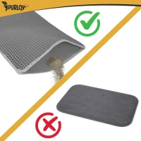 Purlov 27770 Podložka pod mačací záchod 75 x 55 cm, sivá