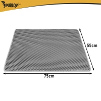 Purlov 27770 Podložka pod mačací záchod 75 x 55 cm, sivá