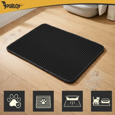 Purlov 27764 Podložka pod kočičí toaletu 60 x 45 cm, černá