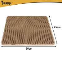 Purlov 27765 Podložka pod mačací záchod 60 x 45 cm, béžová