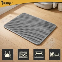 Purlov 27763 Podložka pod kočičí toaletu 60 x 45 cm, šedá