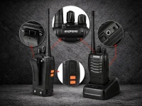 Verk 14676 Vysílačky Baofeng BF-888S, dosah až 8 km, 1500 mAh, sada 2 ks