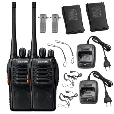 Verk 14676 Vysílačky Baofeng BF-888S, dosah až 8 km, 1500 mAh, sada 2 ks