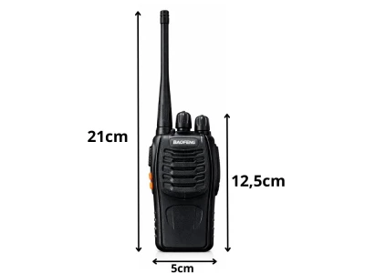 Verk 14676 Vysílačky Baofeng BF-888S, dosah až 8 km, 1500 mAh, sada 2 ks