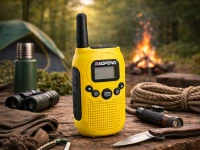 Verk 14680 Vysielačky Baofeng BF-T6, dosah až 2 km, svietidlo, 1500 mAh, sada 2 ks, žlté