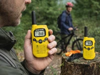 Verk 14680 Vysielačky Baofeng BF-T6, dosah až 2 km, svietidlo, 1500 mAh, sada 2 ks, žlté