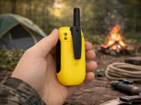 Verk 14680 Vysielačky Baofeng BF-T6, dosah až 2 km, svietidlo, 1500 mAh, sada 2 ks, žlté