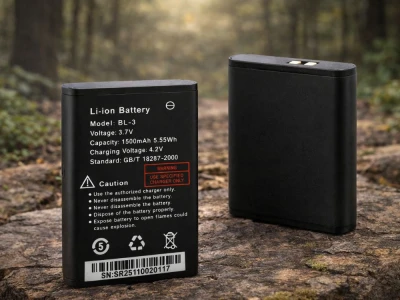 Verk 14680 Vysielačky Baofeng BF-T6, dosah až 2 km, svietidlo, 1500 mAh, sada 2 ks, žlté