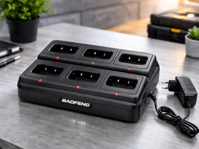 Verk 14681 Nabíječka pro vysílačky Baofeng BF-888S, dokovací stanice, 6místná