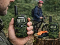 Verk 14680 Vysielačky Baofeng BF-T6, dosah až 2 km, svietidlo, 1500 mAh, sada 2 ks, zelené