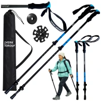 Verk 14704 Hole na nordic walking a trekking, 2 ks, černé